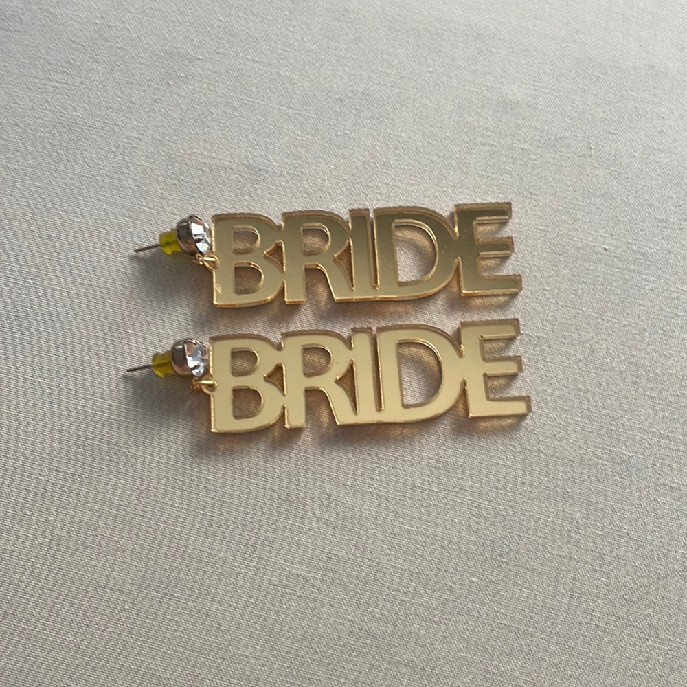 Gold Bride Earrings